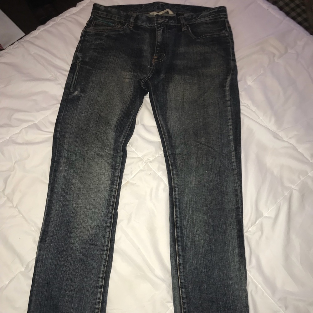 Dark Blue Denim Straightcut Jeans